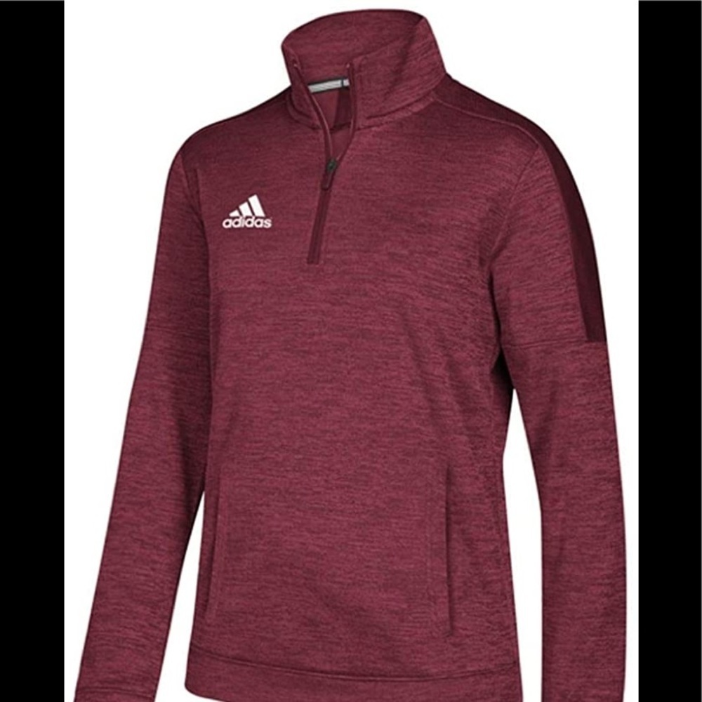 Adidas Mens Team 1/4 Zip Long Sleeve,  S,M,L - Picture 6 of 7